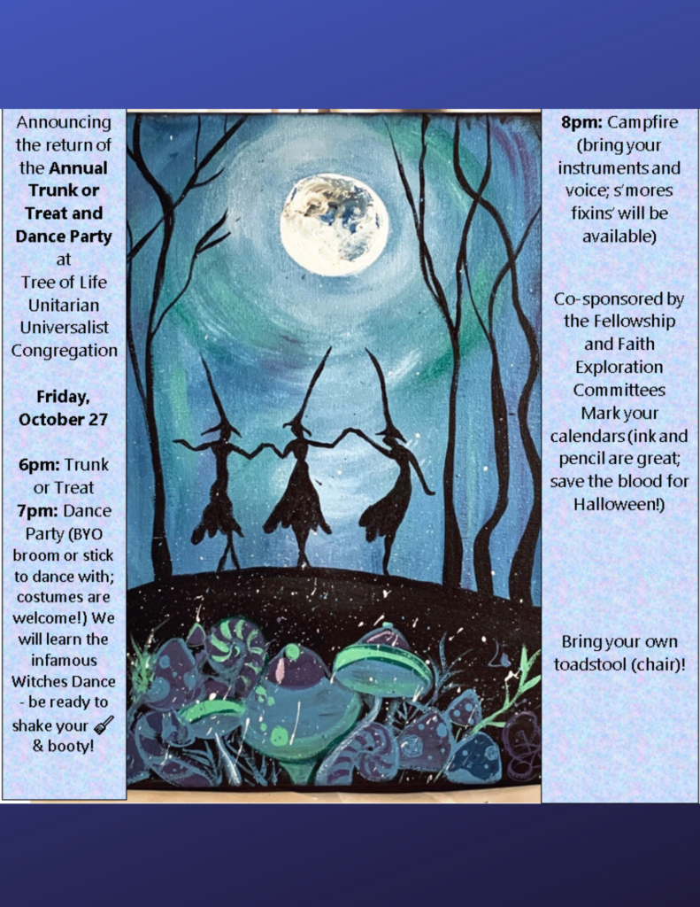 2023 Trunk or Treat and Dance Party - Tree of Life Unitarian ...