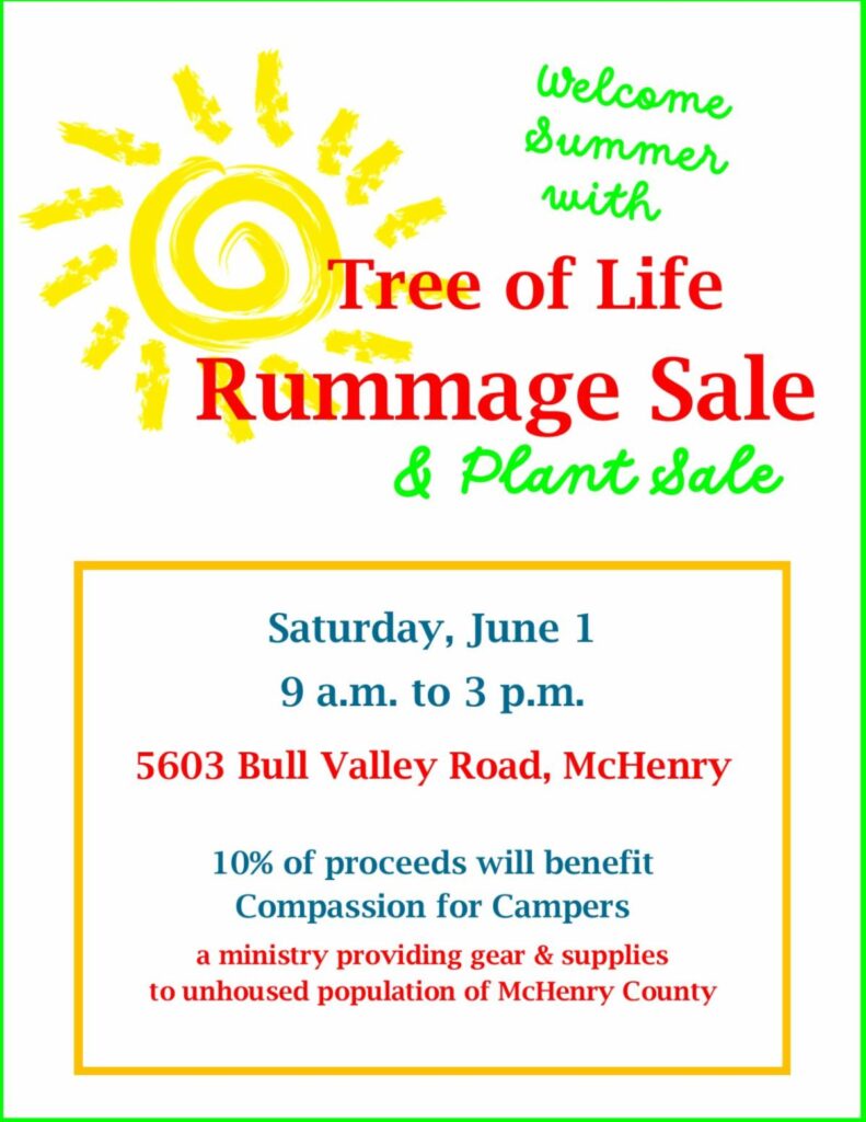 Rummage Sale Returns to Tree of Life Tree of Life Unitarian